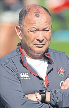  ?? Picture: PA. ?? Eddie Jones was described as “quite shaken” at the time of the incident.