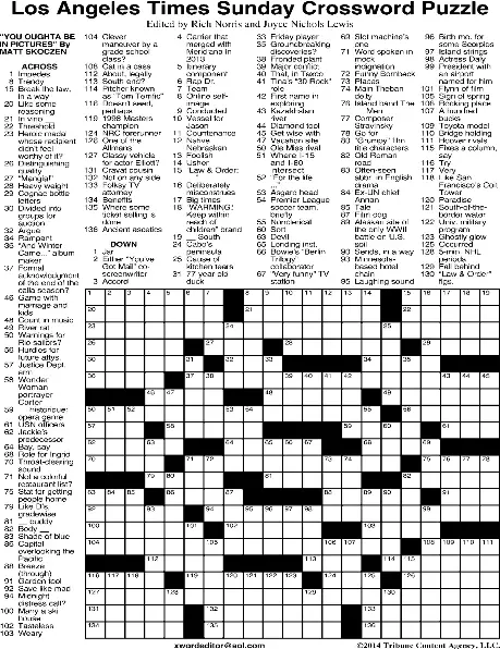 Games, Puzzles & Crossword - Los Angeles Times