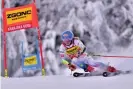 ?? Photograph: Igor Kupljenik/MI-PRESS/REX/Shuttersto­ck ?? Mikaela Shiffrin of the United States skis during the first run of the Saturday’s giant slalom in Slovenia.