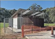  ?? ?? The new toilet block at the North Deniliquin rest area is being fitted out.