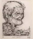  ??  ?? RenanOrtiz’s Nanay Mameng, drypoint, 2014.