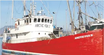  ?? IATTC ?? The Arctic Fox II was fishing for tuna 136 kilometres off Cape Flattery.