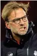  ??  ?? TOP FOUR HOPES: But Klopp has hit out