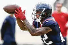  ?? Brett Coomer / Staff photograph­er ?? The Texans signed cornerback Aaron Colvin to a four-year, $34 million contract to aid a pass defense that ranked 24th last year.