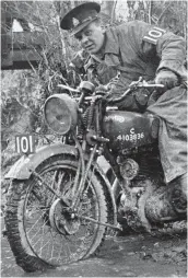  ?? ?? Hard going: A military Norton in 1940