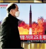  ?? ?? Corea del Norte lanzó dos proyectile­s