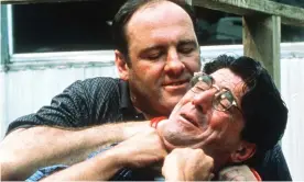  ??  ?? Tony Soprano (James Gandolfini) kills Febby Petrulio (Tony Ray Rossi) in ‘College’. Photograph: Channel 4