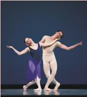  ?? Erik Tomasson 2010 ?? Maria Kochetkova and Taras Domitro in Robbins’ “Opus 19/The Dreamer.”