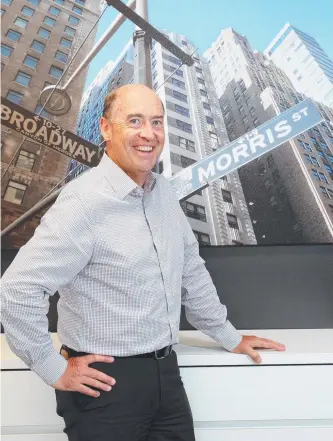  ?? Picture: RICHARD GOSLING ?? The Morris Property Group boss is celebratin­g 40 years at the helm.