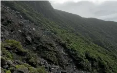  ??  ?? A large slip has closed the Pouakai Crossing from North Egmont Visitors Centre on Mt Taranaki.