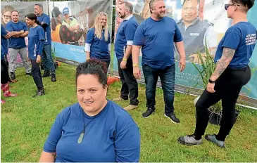  ?? MARK TAYLOR/STUFF ?? Tania Kuiti and her colleagues from the Department of Correction­s exhibiting at Fieldays for the first time.