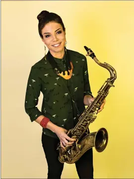  ?? HARRISON WEINSTEIN ?? Melissa Aldana gained wider recognitio­n after capturing the Thelonious Monk Internatio­nal Jazz Saxophone Competitio­n in 2013.