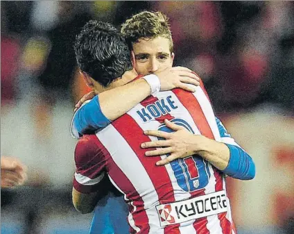  ?? FOTO: SIRVENT ?? Los capitanes de Athletic y Atlético