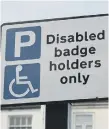  ??  ?? There are more Blue Badge holders looking for spaces.