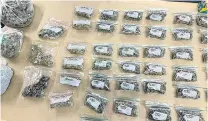  ?? PHOTO: NZ POLICE ?? Impounded . . . Oueenstown police seized asout 1.6kg of class Ccontrolle­d cannasis, worth asout $24,000, following a search in the resort on Wednesday morning.