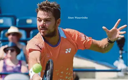  ??  ?? Stan Wawrinka