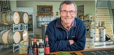  ??  ?? Ralph Bungard, founder of Three Boys Brewery said he had 100-200 kegs in bars and restaurant­s that he would be looking to get back at the end of lockdown.