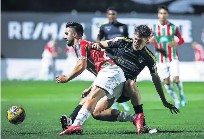  ?? ?? Rodrigo Pinho bisou no Dragão na vitória do Marítimo, em outubro de 2020
Rodrigo Pinho já fez quatro jogos pelo Estrela da Amadora. Nanu efetuou dois