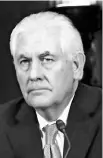  ??  ?? Rex Tillerson