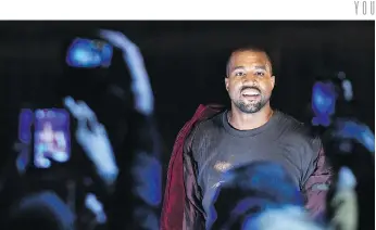  ?? KARENT MINASYAN/GETTY IMAGES ?? Kanye West recently released Ye, his first album in two years.