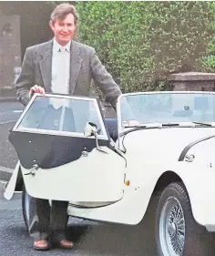  ?? ?? PASSION: Norman Allan with his beloved Morgan car.