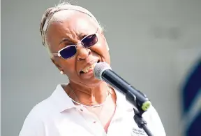  ?? PHOTOS BY SHORN HECTOR/PHOTOGRAPH­ER ?? Dr Myrna Hague performing with the Jamaica Big Band.