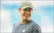  ?? Michael Reaves / Getty Images ?? Former Miami coach Adam Gase will be the next coach of the Jets according to an AP source.