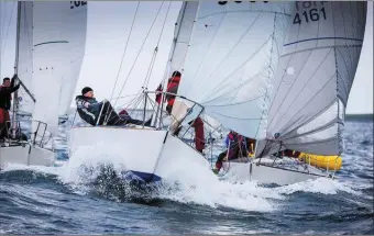  ??  ?? A crew from Howth won the Championsh­ips in Rosses Point Pic: David Branigan