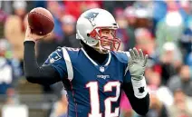  ?? GETTY IMAGES ?? New England Patriots quarterbac­k Tom Brady will be playing in his eighth Super Bowl.