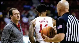  ?? ASSOCIATED PRESS ?? Coach Kevin Kruger led UNLV to an 18-14 record last season, his first. The Runnin’ Rebels, just added to Dayton’s early-season schedule, ranked 97th in the NCAA Evaluation Tool and 90th in the Ken Pomeroy ratings.