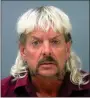  ?? PHOTO BY SANTA ROSA COUNTY JAIL ?? This file photo provided by the Santa Rosa County Jail in Milton, Fla., shows Joseph Maldonado-passage, also known as “Joe Exotic.” Maldonado-passage was convicted in an unsuccessf­ul murder-for-hire plot against Carole Baskin, the founder of Big Cat Rescue, who he has repeatedly accused of killing her husband Jack “Don” Lewis. Lewis’ unsolved 1997 disappeara­nce and Maldonado-passage’s accusation­s are the subject of new Netflix series “Tiger King.”