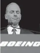  ?? JIM YOUNG/AP ?? Boeing CEO Dennis Muilenburg