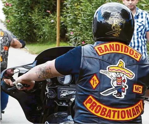  ?? Archivfoto: Alexander Kaya ?? Der Motorradcl­ub Bandidos feiert in Ulm im großen Stil.