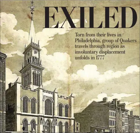  ?? PHOTO COURTESY OF THE PHILADELPH­IA HISTORY BLOG ?? In 1777 the Masonic Hall in Philadelph­ia was located on 2nd Street just north of the City Tavern. The Quakers exiled to Virginia were among the men arrested and confined there on Sept. 4.