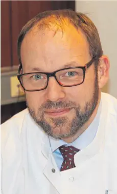  ?? FOTO: WARTENBERG ?? Dr. Marco Huth ist der neue Chefarzt der Chirurgie.