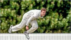  ?? JOHN DAVIDSON/PHOTOSPORT ?? Lockie Ferguson had the West Indies batsmen hopping about at Lincoln and after snaring 24 wickets in his last three matches, the Auckland fast bowler puts a compelling case for first test inclusion.