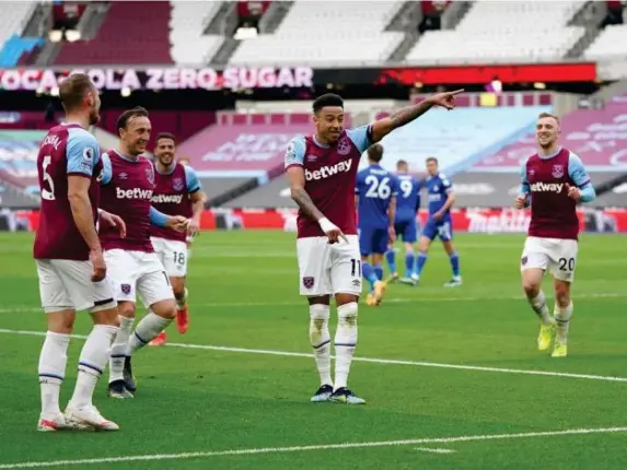  ??  ?? Jesse Lingard shines again as the Hammers edge the Foxes (Getty)