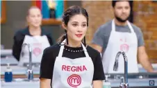  ??  ?? ¿Ganará? Regina ha sido catalogada como una de las participan­tes más fuertes del programa por su habilidad en diversas técnicas.