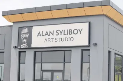  ?? ?? Alan Syliboy’s new studio is located on 42 Legends Ave. in Millbrook.