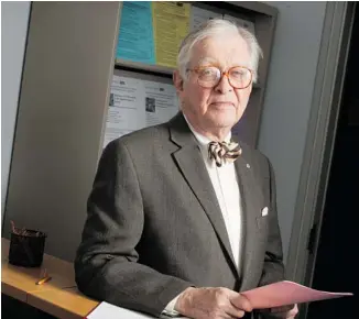  ?? CHRIS MIKULA/OTTAWA CITIZEN ?? Ottawa’s David Scott, co-chair of Borden Ladner Gervais, says the law firm makes it possible for young lawyers to take on unpaid work on programs such as the one at CHEO, without their careers suffering.