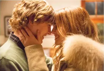  ??  ?? High school senior Sam ( Zoey Deutch, right) keeps reliving a day highlighte­d by a party hosted by her admirer Kent ( Logan Miller) in “Before I Fall.”
| OPEN ROAD FILMS