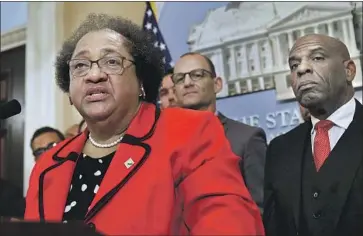  ?? Rich Pedroncell­i Associated Press ?? ASSEMBLYWO­MAN SHIRLEY WEBER, a Democrat from San Diego, leads the California Legislativ­e Black Caucus, which is urging the passage of several bills to help address inequality in the state.