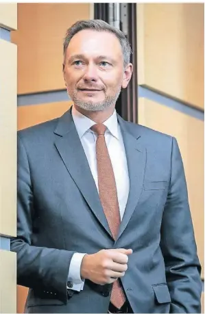  ?? FOTO: MICHAEL KAPPELER/DPA ?? Finanzmini­ster Christian Lindner am Donnerstag.