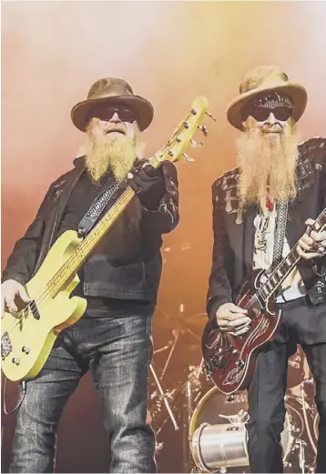  ??  ?? ZZ Top paid tribute to their roots as well as rolling out their classic tracks