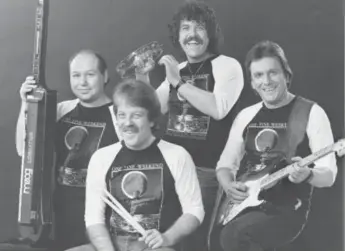  ?? FRED PHIPPS/CBC FILE PHOTO ?? Skip Prokop, second from left, with other Lighthouse members Paul Hoffert, Bob McBride and Ralph Cole in 1983.