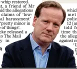  ??  ?? ‘I’LL CLEAR MY NAME’: Charlie Elphicke MP