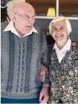  ?? Foto: Jutta Bäzner ?? Hedwig und Adolf Wegele feiern Eiserne Hochzeit.