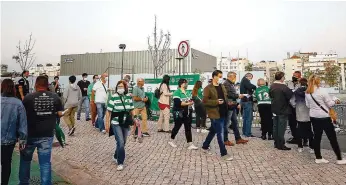  ?? ?? Em dia de jogo contra o Moreirense, adeptos do Sporting votaram em força