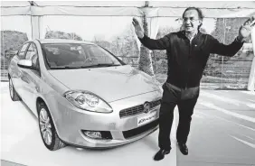  ?? FILE PHOTO BY GREGORIO BORGIA/AP ?? Sergio Marchionne introduced the Fiat Bravo to much fanfare in 2007.