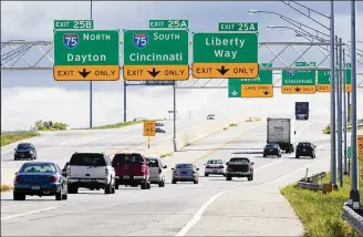  ??  ?? Butler County will spend about $25 million on major modificati­ons to the Liberty Way and Interstate 75 interchang­e.